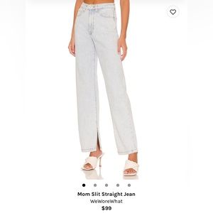 We Wore What Mom Slit Straight Jean